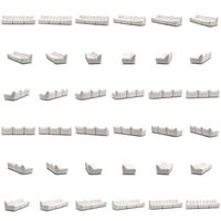 MONO 3-Sitssoffa Steam White