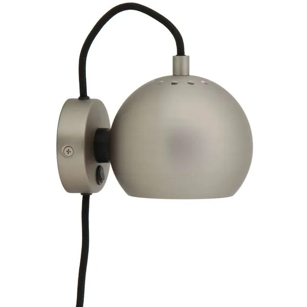 Ball Magnet Væglampe Glossy Pale Grey