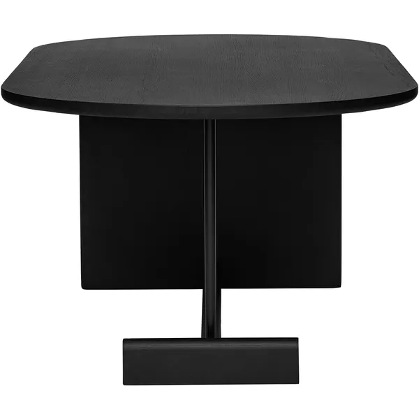 Koku Sofabord Ovalt H:42 cm Sortbejdset Egetræ