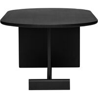 Koku Sofabord Ovalt H:42 cm Sortbejdset Egetræ