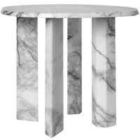 Taula Sidebord Ø544 cm Hvidt / Trækulsfarvet