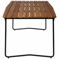 B31 Bord 92x170 Cm Ubehandlet Eik / Sort