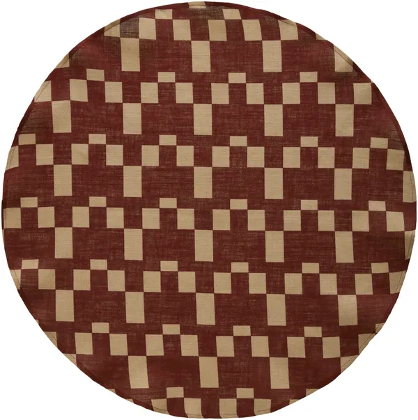 Eira Juletræstæppe 125 cm Beige / Rødt