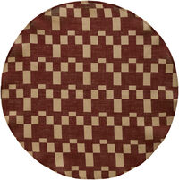 Eira Juletræstæppe 125 cm Beige / Rødt