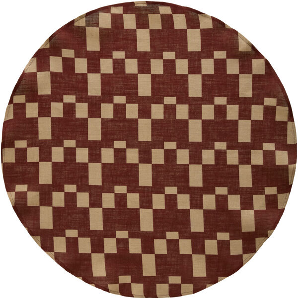 Eira Julgransmatta 125 cm Beige / Röd