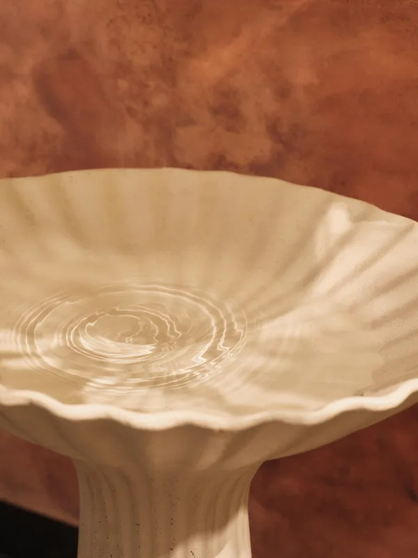 Fountain Piedestalskål H75 cm Ivory