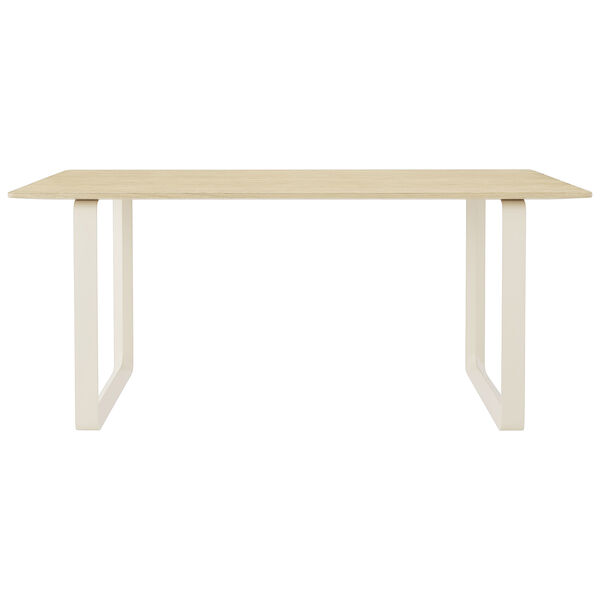 70/70 Bord 85x170 cm Massiv Eg / Sand