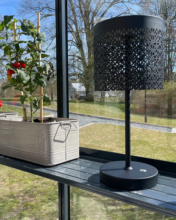 Maison Transportabel Lampe Sand Black