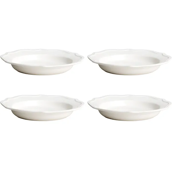 Violette Dyb Tallerken 23 cm 4-pack Hvid
