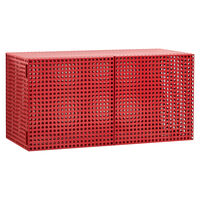 Perforated Väggskåp Vinröd
