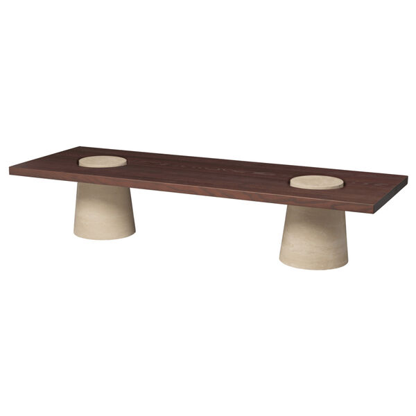 Grova Travertin Salongbord 55x155 cm