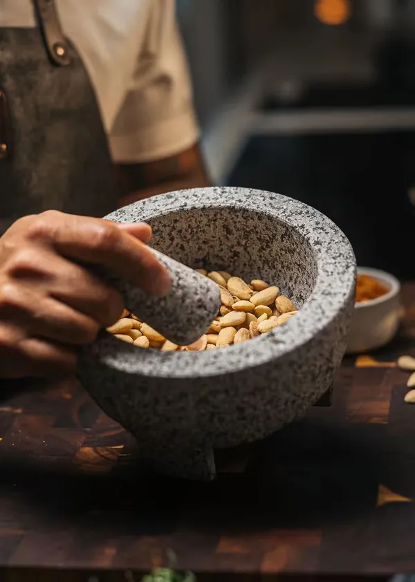 Molcajete Mortel / Mortelstöt Granit