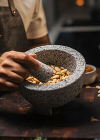 Molcajete Mortel / Mortelstöt Granit