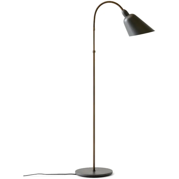 Bellevue AJ7 Anniversary Edition Gulvlampe Stone Grey/Bronzeret Messing