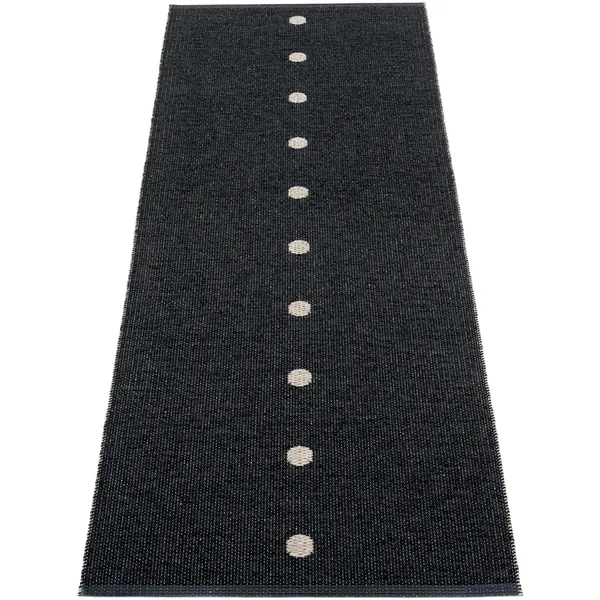 Peg Gulvteppe 70x200 cm Sort/Lin