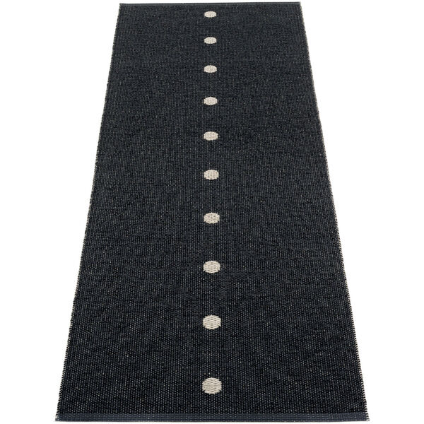 Peg Gulvteppe 70x200 cm Sort/Lin