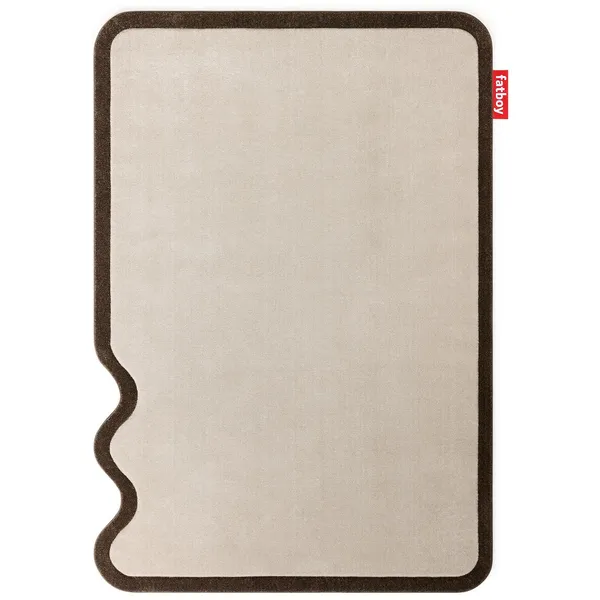 Petit Not Straight Rug Creme / Brown