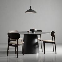 Elephant Stol Mörk Ek / Beige Sammet