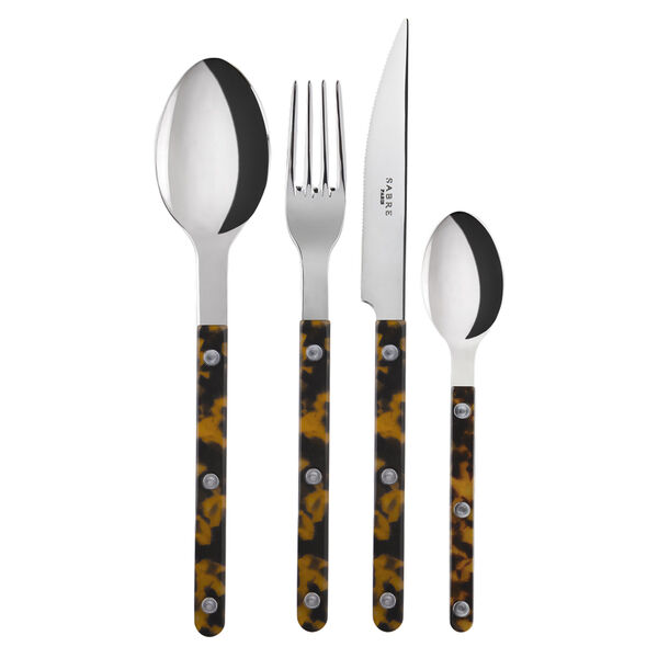 Bistrot Bestikksett 24 Deler Tortoise Faux