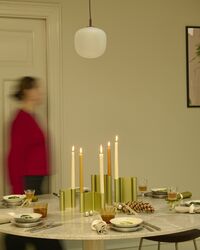 Midst Spisebord Ø140 cm Grå Marmor / Gråt