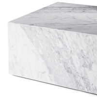 Plinth Low Sofabord 100x60 cm Carrara Marmor