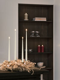 Led-Blockljus 15 cm Deep Wine