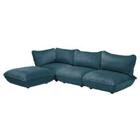 Sumo Corner Sofa Velvet Petrol