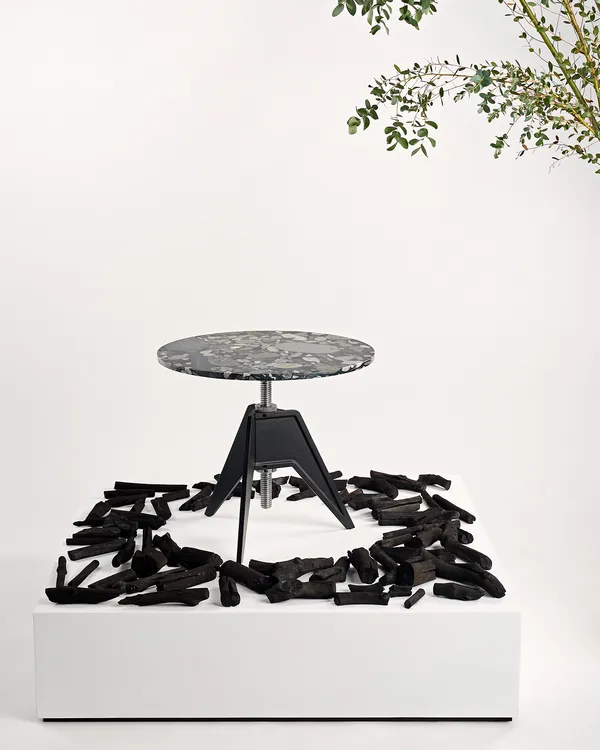 Screw cafébord Ø90 cm Pebble