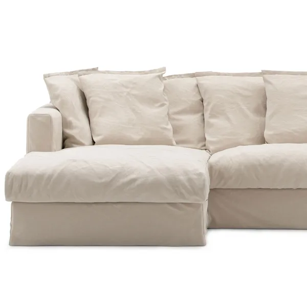 Klädsel Till Le Grand Air 3-sitssoffa Bomull Divan Vänster Beige