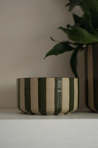 Line Krukke 8 cm Grøn