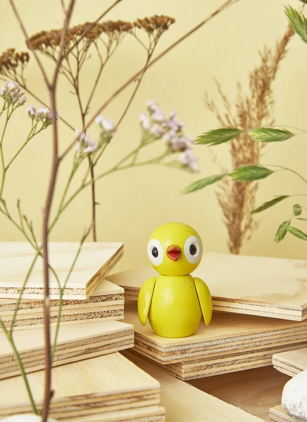 Grateful Spring Bird Puuhahmo 65 cm Keltainen