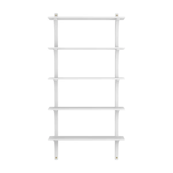 Levi Wall Shelf 90 cm Big Brass / Vitlaserad Ash
