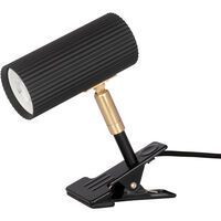Hubble Klemlampe Sort