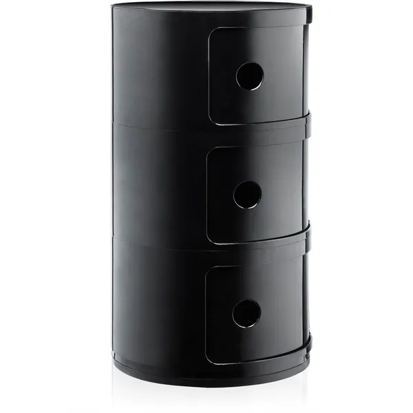 Componibili Classic Oppbevaring med 3 Rom Sort