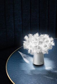 Clizia Bordlampe Bærbar Hvit