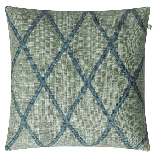 Ikat Orissa Cushion Cover 50x50 cm Aqua/Heaven Blue