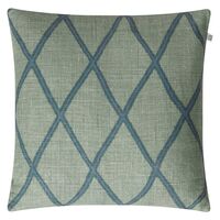 Ikat Orissa Cushion Cover 50x50 cm Aqua/Heaven Blue