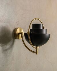 Multi-Lite Vegglampe Black Brass