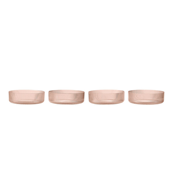 Ripple Serveringsskål 4-pk Blush