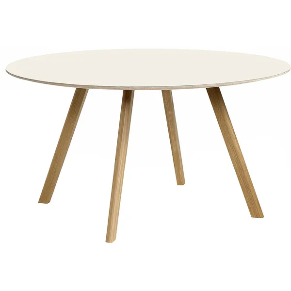 CPH 25 2.0 Bord Ø140x74 cm Vattenbaserad Lackad Ek / Off-white Linoleum