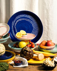 Feast Serveringsskål 36 cm Mørkeblå / Hvid
