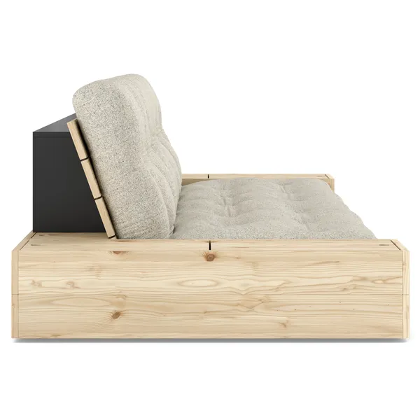 Base Sofa Bed With Storage Raw / Soft Chalk