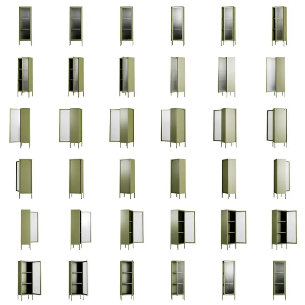 Store Skåp 50x150 cm Mossgrön