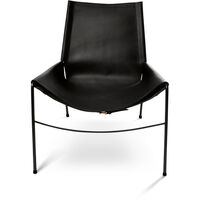 November Chair Black Frame Leather Black