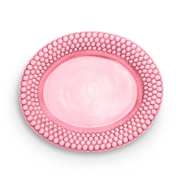 Bubbles Ovalt Fat 35 cm Rosa