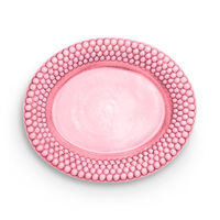 Bubbles Ovalt Fat 35 cm Rosa