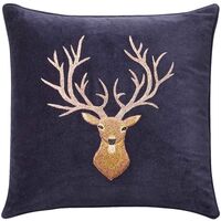 Reindeer Tyynynpäällinen 50x50 cm Laivastonsininen
