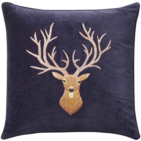 Reindeer Tyynynpäällinen 50x50 cm Laivastonsininen