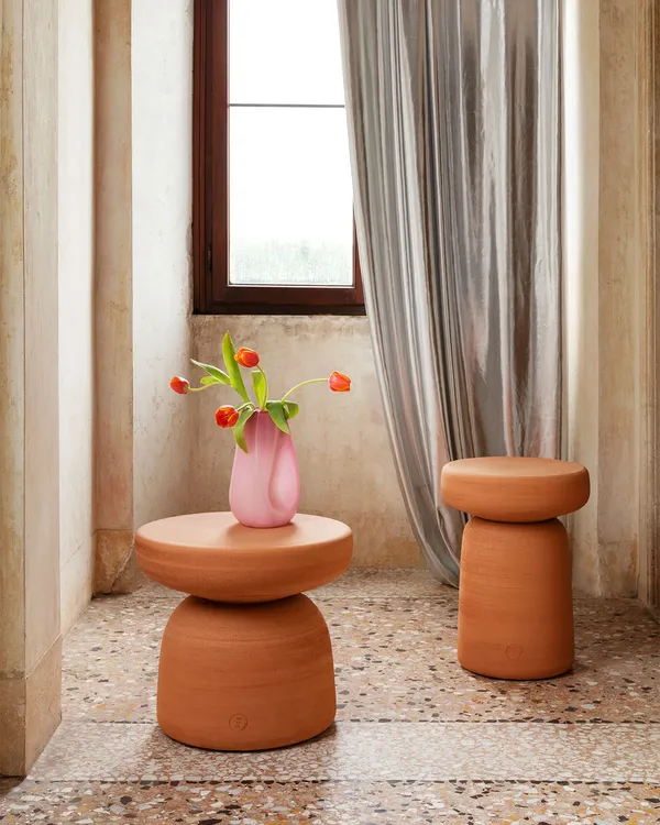 Tototo Side Table Ø50 Terracotta