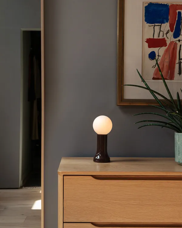 Shore Table Lamp Bottle Brown